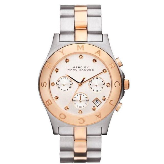 Chronograph Watch - Marc Jacobs MBM3178 Ladies Blade Two-Tone Watch
