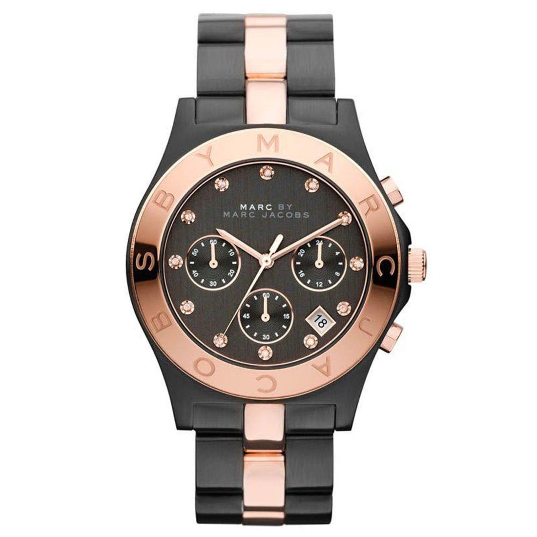 Marc Jacobs Black Dial Black Ceramic Strap Watch for Women - MBM9501