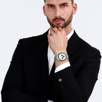 Chronograph Watch - Maserati Attrazione Men's Silver Watch R8853151004