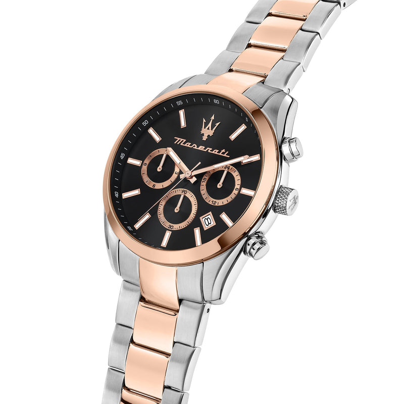 Chronograph Watch - Maserati Attrazione Men's Two-Tone Watch R8853151002