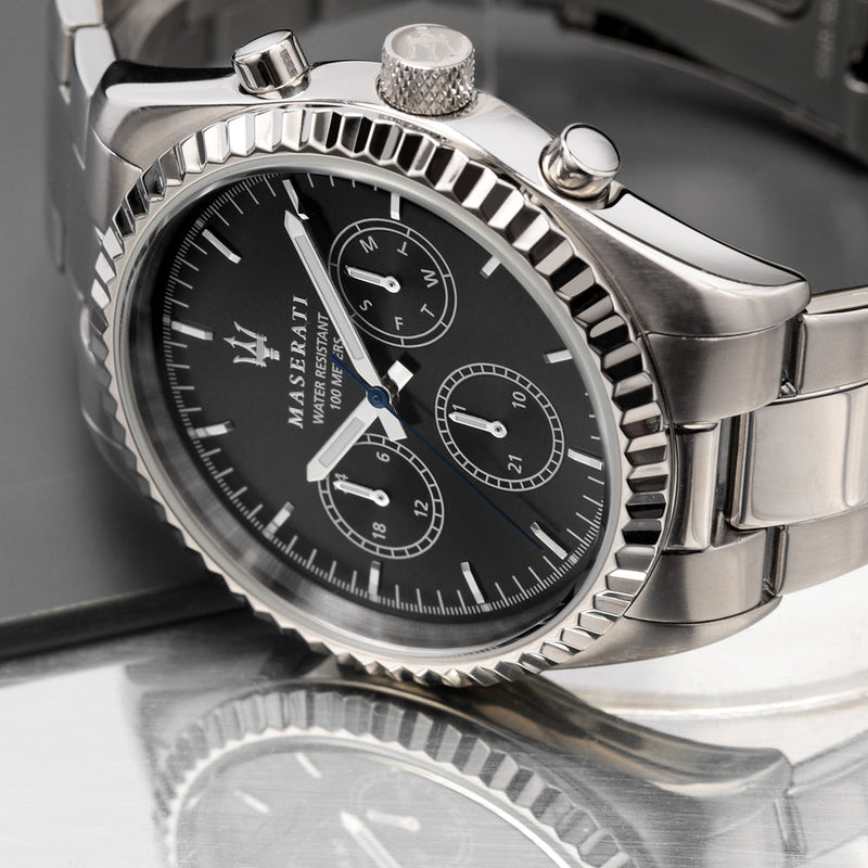 Chronograph Watch - Maserati Competizione Men's Black Watch MSR8853100023