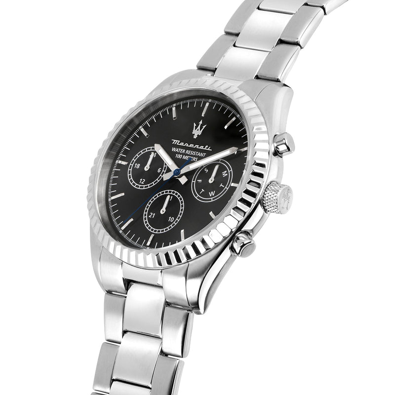 Chronograph Watch - Maserati Competizione Men's Black Watch R8853100023