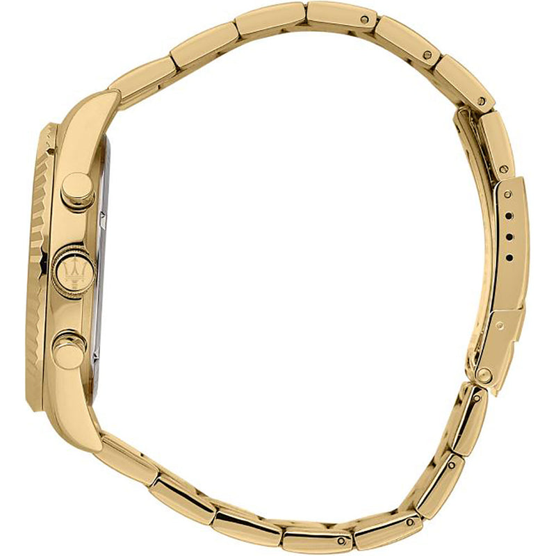 Chronograph Watch - Maserati Competizione Men's Gold Watch R8853100026