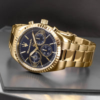 Chronograph Watch - Maserati Competizione Men's Gold Watch R8853100026