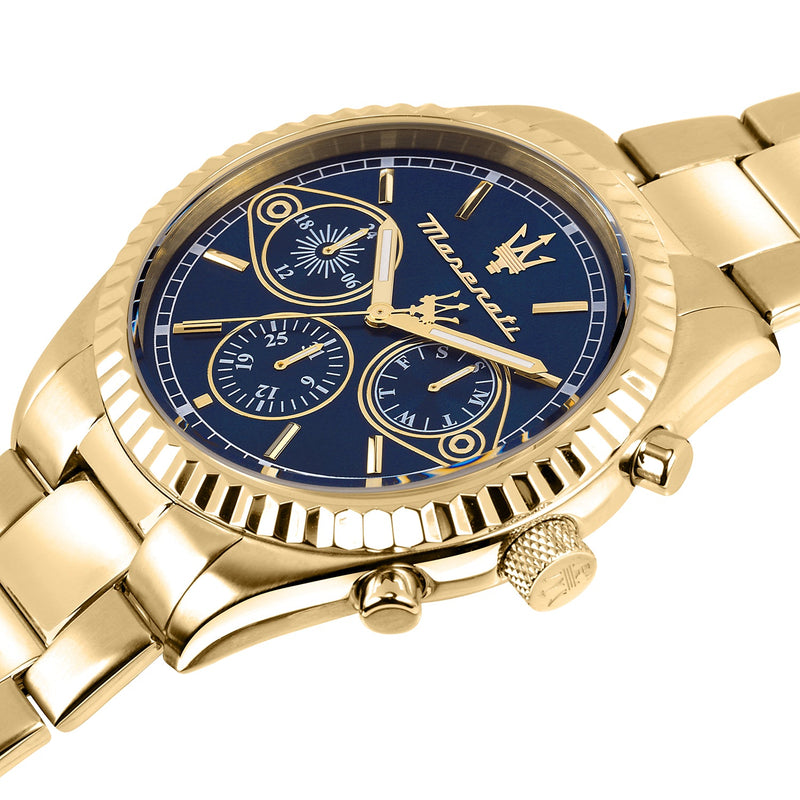 Chronograph Watch - Maserati Competizione Men's Gold Watch R8853100026
