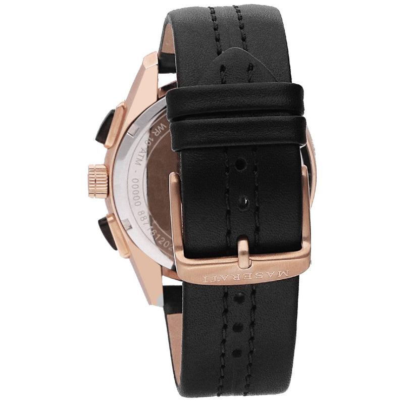Chronograph Watch - Maserati Men's Black Traguardo Watch MSR8871612025