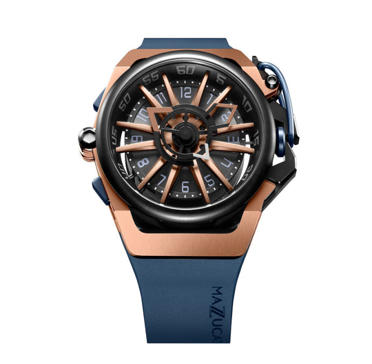 Mazzucato Blue Rim Sport Chronograph Watch RIM 02-BLCG6