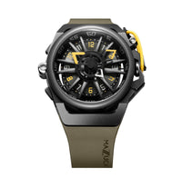 Chronograph Watch - Mazzucato Green Rim Sport Chronograph Watch RIM 04-GN136