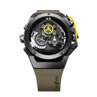 Chronograph Watch - Mazzucato Green Rim Sport Chronograph Watch RIM 04-GN136