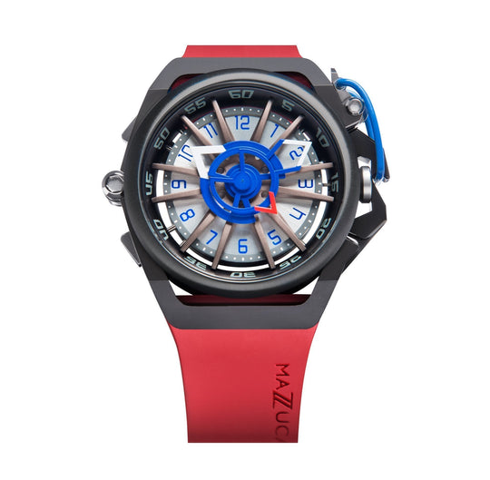 Mazzucato Red Rim Sport Chronograph Watch RIM 07-RD7685