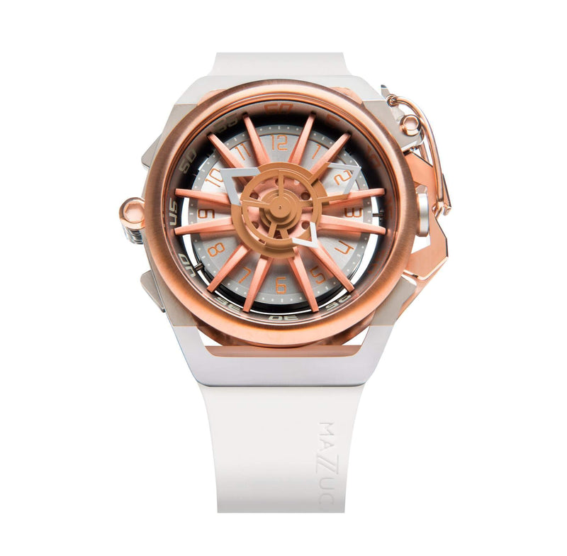 Chronograph Watch - Mazzucato White Rim Sport Chronograph Watch RIM 11-WHCG5