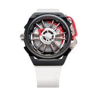 Chronograph Watch - Mazzucato White Rim Sport Chronograph Watch RIM 13-WHCG10