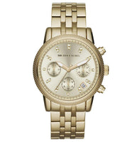 Chronograph Watch - Michael Kors MK5676 Ladies RITZ Gold-Tone Watch