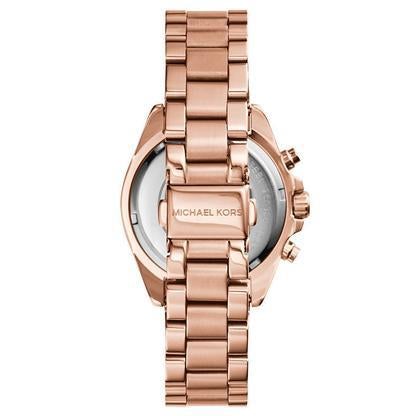 Chronograph Watch - Michael Kors MK5799 Ladies Bradshaw Mini Rose Gold Watch