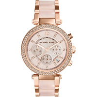 Chronograph Watch - Michael Kors MK5896 Ladies Parker Rose Gold Chronograph Watch