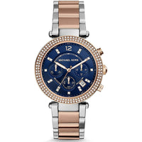 Chronograph Watch - Michael Kors MK6141 Ladies Parker Rose Gold Chronograph Watch