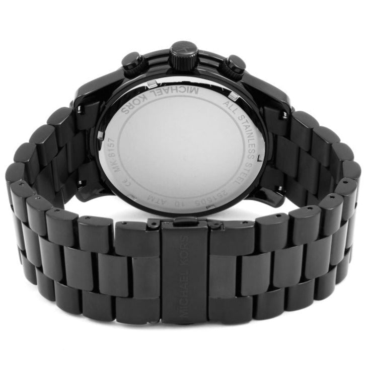 Chronograph Watch - Michael Kors MK8157 Men's Runway Chronograph Black Watch