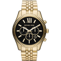 Chronograph Watch - Michael Kors MK8286 Men's Lexington Gold Tone Chronograph Watch