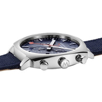 Chronograph Watch - Mondaine Grand Cushion Chrono Square Men's Blue Watch  MSL.41440.LD.SET