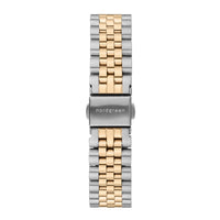 Chronograph Watch - Nordgreen Philosopher Two-Tone Stainless Steel 36mm Silver Case Watch