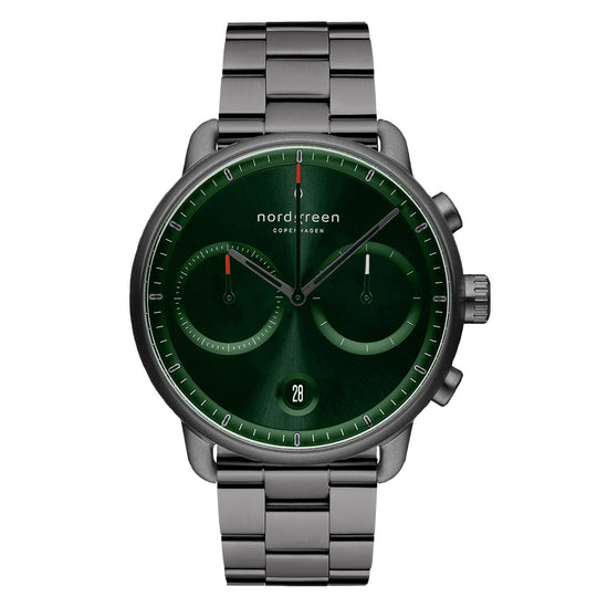 Nordgreen Pioneer Gun Metal Stainless Steel 42mm Gun Metal Case Watch