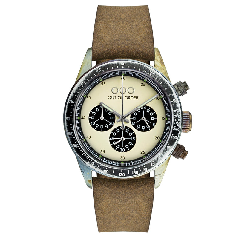 Chronograph Watch - Out Of Order Men' Brown Cronografo Watch OOO.001-04.MS.CR