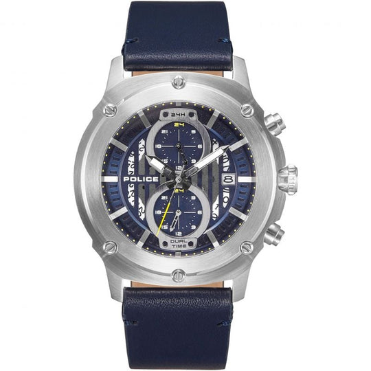 Police Black Lulworth Watch 15917JS/03