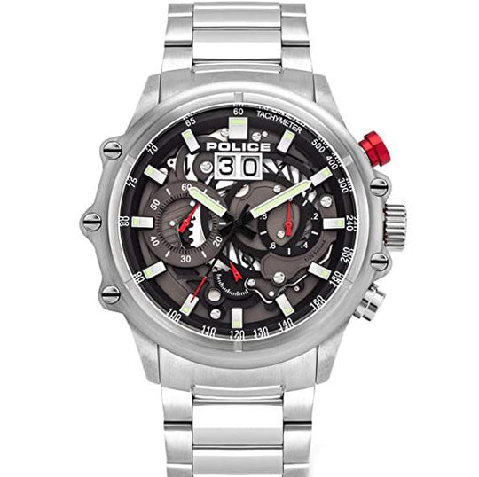 Police Silver Luang Watch 16018JS/13M