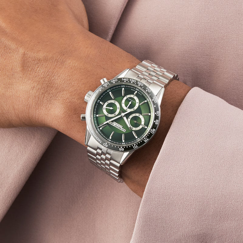 Chronograph Watch - Raymond Weil Freelancer Men's Green Watch 7741-ST7-52021