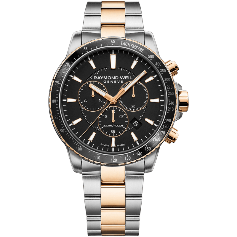 Chronograph Watch - Raymond Weil Tango Men's Two-Tone Watch 8570-SP5-20001