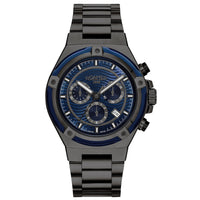 Chronograph Watch - Roamer 221837 44 45 20 Tempo Master Men's Black Watch