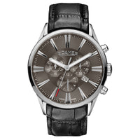 Chronograph Watch - Roamer 508837 41 50 05 Superior Chrono Men's Black Watch