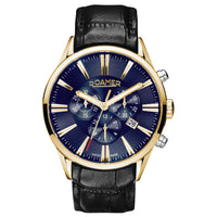 Chronograph Watch - Roamer 508837 47 85 05 Superior Chrono Men's Blue Watch