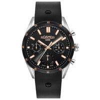 Chronograph Watch - Roamer 508982 41 55 05 Superior Men's Black Watch