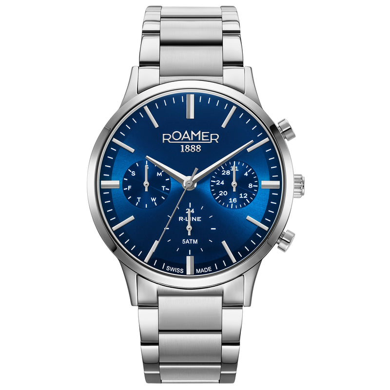 Chronograph Watch - Roamer 718982 41 45 70 R-Line Multifunction Men's Blue Watch