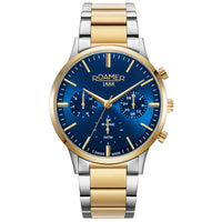 Chronograph Watch - Roamer 718982 48 45 70 R-Line Multifunction Men's Two-Tone Watch