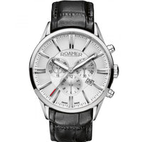Chronograph Watch - Roamer Men's Black Superior Chrono Watch 508837 41 15 05