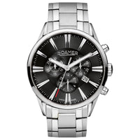 Chronograph Watch - Roamer Men's BlackSuperior Chrono Watch 508837 41 55 50