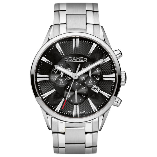 Roamer Men's BlackSuperior Chrono Watch 508837 41 55 50