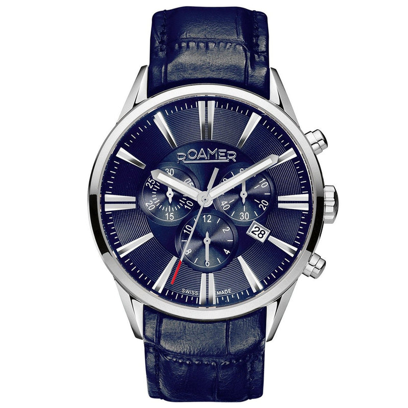 Chronograph Watch - Roamer Men's Blue Superior Chrono Watch 508837 41 40 05