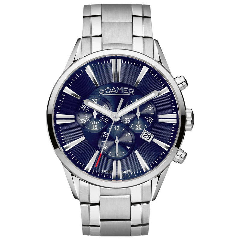 Chronograph Watch - Roamer Men's Blue Superior Chrono Watch 508837 41 45 50
