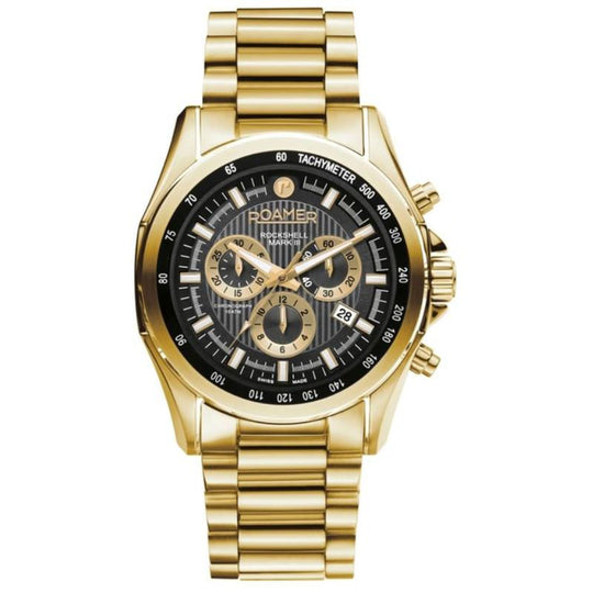 Roamer Men's Gold Rockshell Mark III Chrono Watch 220837 48 55 20
