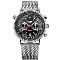 Chronograph Watch - Rotary Henley Chrono Men's Black Watch GB05235/04