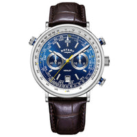 Chronograph Watch - Rotary Henley Chrono Men's Blue Watch GS05235/05