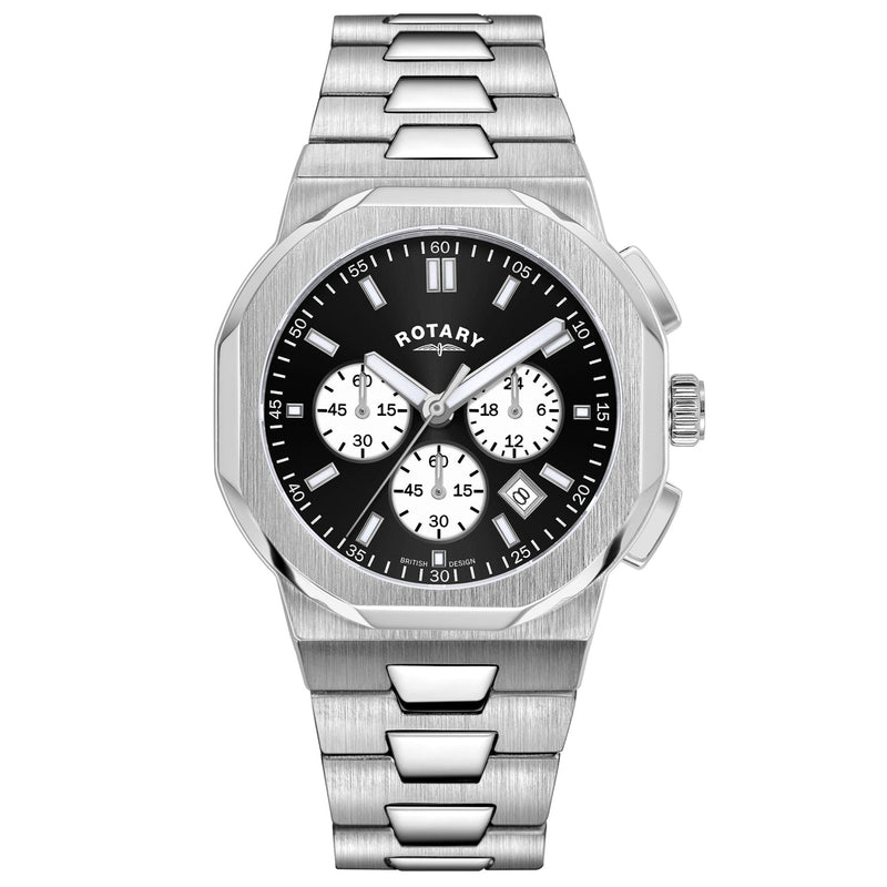Chronograph Watch - Rotary Regent Chrono Men's Black Watch GB05450/65