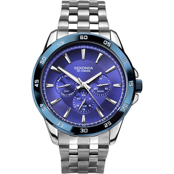 Chronograph Watch - Sekonda 1391 Men's Blue Chronograph Watch