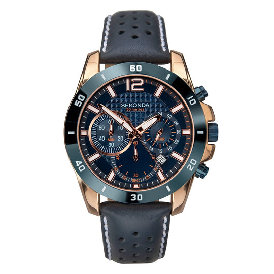 Sekonda 1489 Men's Dark Blue Chronograph Watch