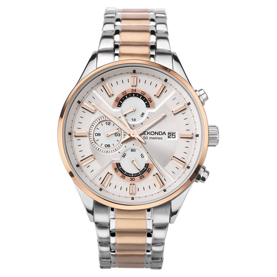 Sekonda 1698 Men's Rose Gold Chronograph Watch