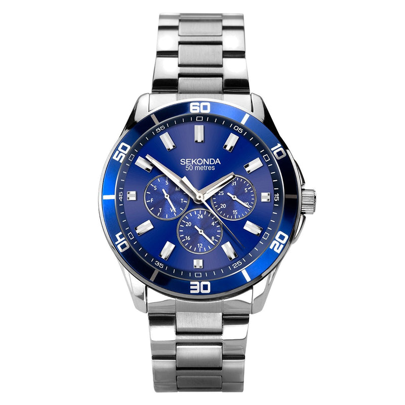 Chronograph Watch - Sekonda 1779 Men's Blue Chronograph Watch