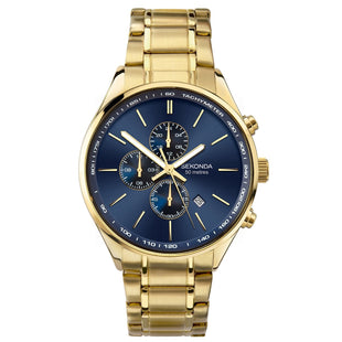 Chronograph Watch - Sekonda 1840 Men's Gold Chronograph Watch